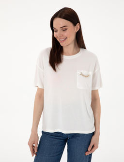 Beyaz Comfort Fit Ti__rt - Pierre cardin фото 3