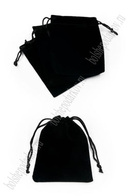 Мешочек бархатный 8*10 см (20 шт) SF-7579, черный