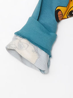 Bisiklet Yaka Uzun Kollu Bask?l? Erkek Bebek Sweatshirt - Waikiki фото 2