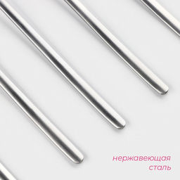 Набор вилок столовых Доляна Sentiment, h=22 см, 6 шт., нержавеющая сталь, серебристый фото 2