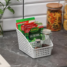 Органайзер Лофт с перегородками широкий 180х135х120мм (белый) 672006 Виолет - Виолёт фото 9