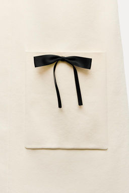 KNIT MINI DRESS WITH CONTRAST BOWS - Zara фото 4