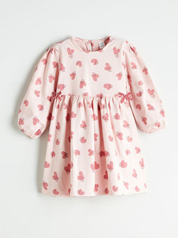 Kalp Bask?l? K?z ?ocuk Elbise