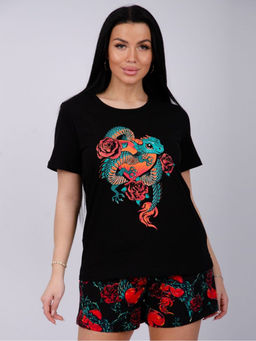 Пижама "Джису" шорты, трикотаж