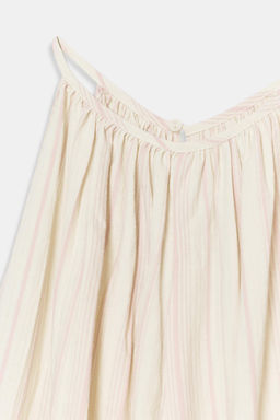 VESTIDO HALTER CON LINO ZW COLLECTION / rayas - Zara фото 6