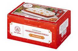 Масленка 13,5*9*6,5 см Новогодняя ёлка красный узор NEW BONE CHINA - Elan gallery фото 15