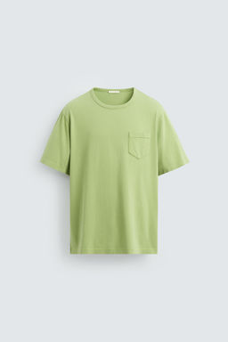 WASHED T-SHIRT WITH POCKET - Zara фото 15