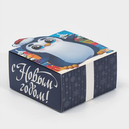 Цена за 2 шт. Коробка подарочная новогодняя складная С Новым годом, 15 х 15 х 8 см - Дарите счастье фото 2