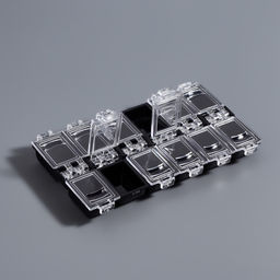 Органайзер для хранения мелочей, 12 ячеек, 13×7.5×1.4 см, МИКС