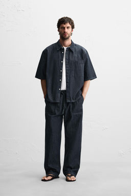 RELAXED FIT DENIM SHIRT - Zara фото 9
