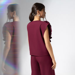 Жилет свободного силуэта Жду продолжения (red) - Charutti фото 5