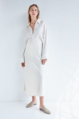 MAMA Falda slip de saten