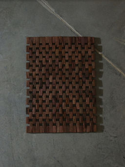 Коврик из тикового дерева, 40×30×0.7 см