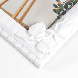 Цена за 2 шт.Фоторамка для фото 10?15 см Романтика, пластик, белая, 17?22 см