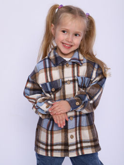 РБ012 Рубашка "Бавария" 3 (голубой; коричневый)