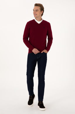 Erkek Bordo Basic Kazak - U.s. polo assn фото 4