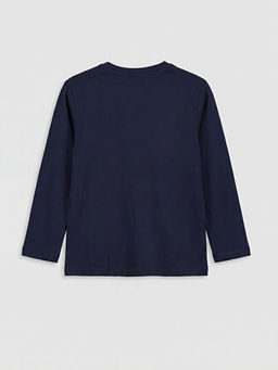 Bisiklet Yaka Bask?l? Erkek ?ocuk Pijama Tak?m