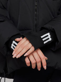 Зимняя женская куртка модная с капюшоном черного цвета 52306Ch - Holdluck фото 15