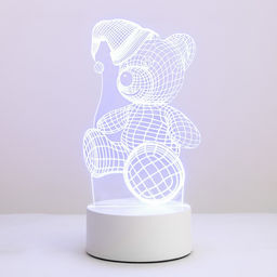 Светильник «Мишка в шапке» LED RGB RISALUX