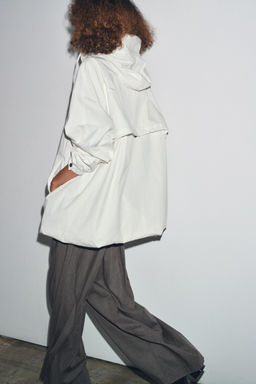 OVERSIZE MULTI-POSITION HOODED PARKA ZW COLLECTION - Zara фото 17