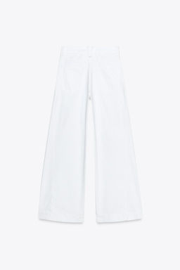 Z1975 WIDE-LEG MID-WAIST JEANS WITH SIDE SEAMS - Zara фото 7