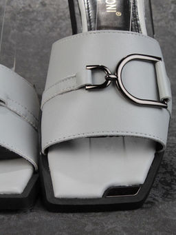 08-PEY184-3 BLACK/GRAY Босоножки женские (натуральная кожа) - No name фото 12