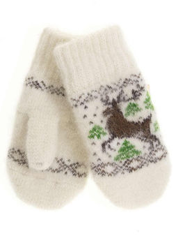 Варежки детские круговые Олень 0306-2