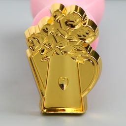 Печать для сургуча с пластиковой ручкой фигурная «Лейка с цветами», 6.3 см