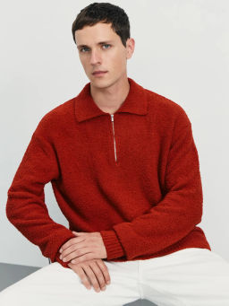 Джемпер relax fit на молнии / Zarina