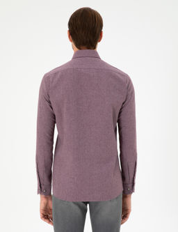 Mor Slim Fit Uzun Kollu G_mlek - Pierre cardin фото 5