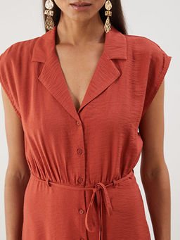 Beli Ku?akl? B?zgl? G?mlek Elbise