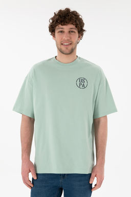 Erkek Oversize Fit Bisiklet Yaka Su Ye_ili Ti__rt Sepette S_rpriz _ndirim - U.s. polo assn фото 2