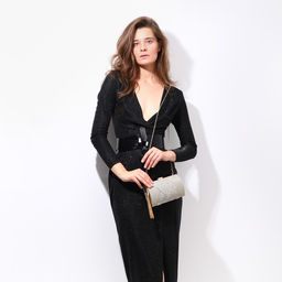 Сумка-клатч на фермуаре, цвет золотой - Simaland фото 6