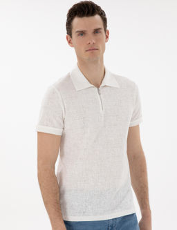 Ekru Slim Fit Ti__rt