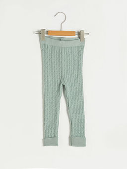 Beli Lastikli Kendinden Desenli K?z Bebek Tayt