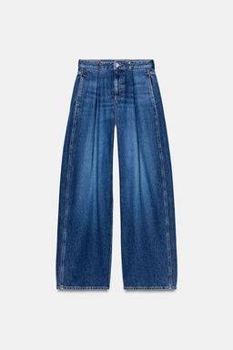 JEANS Z1975 LOOSE FIT TIRO ALTO CORCHETES / Azul medio - Zara фото 7