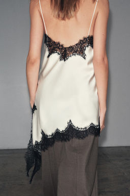 ASYMMETRIC LACE DRESS ZW COLLECTION