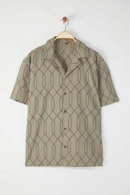 TRENDYOL MAN Haki Oversize Gomlek TMNSS25GO00050 - Trendyolmilla фото 6