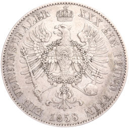 1 союзный талер 1858 года Пруссия