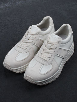 03-A1020-2 LT. BEIGE Кроссовки женские (натуральная кожа, натуральная замша)