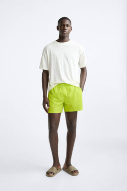 DOKULU REGULAR FIT DENIZ SORTU