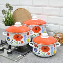 ЭМ_Набор 3 пред "Маковый букет" белый арт. 7-327/6 Магнитогорск