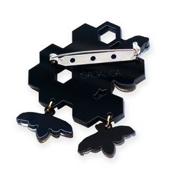 Брошь Пчелки на сотах - Orgalica фото 2