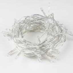 ULD-S0500-050/DTA WARM WHITE IP20 Гирлянда светодиодная с контроллером, 5м. 50 светодиодов. Теплый белый свет. Провод прозрачный. ТМ Uniel - Volpe фото 4