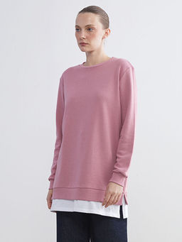 Bisiklet Yaka Kad?n Sweatshirt Tunik