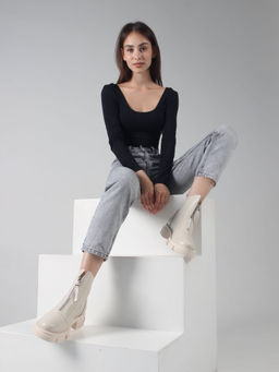 Ботинки 330.21074m.Бежевый/Шерсть