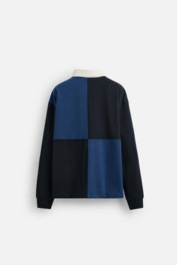 COLOUR BLOCK EMBROIDERED POLO SHIRT - Zara фото 8