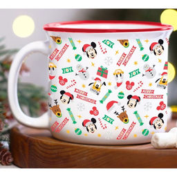 Кружка керамическая новогодняя Merry Christmas, Микки Маус и друзья, 250 мл