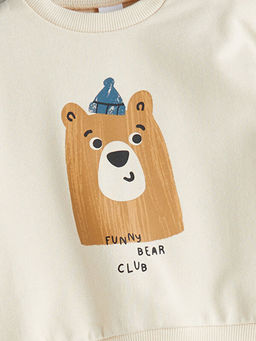 Ay? Bask?l? Erkek Bebek E?ofman Tak?m?