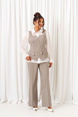 Костюм Beautiful Free 6417 полоска песочная